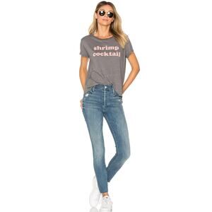 Mother The Stunner Ankle Fray Graffiti Girl Jeans